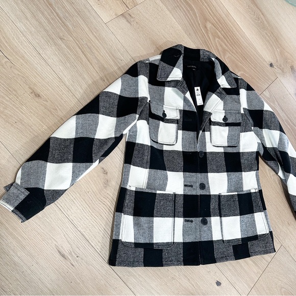 NWT TALBOTS Black and White Plaid Jacket - Picture 3 of 10
